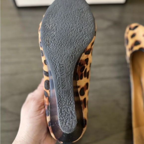 NEW IN BOX - Nine West Wedges size 6.5 Leopard print - Picture 6 of 7